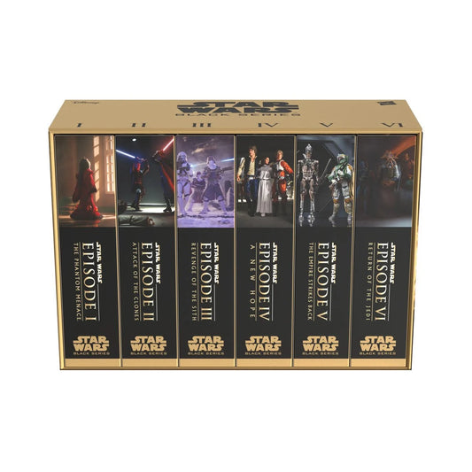 INFORMATION COMING SOON Star Wars Black Series Action Figure Saga Wave 1 - Set of 6 With VHS Packaging