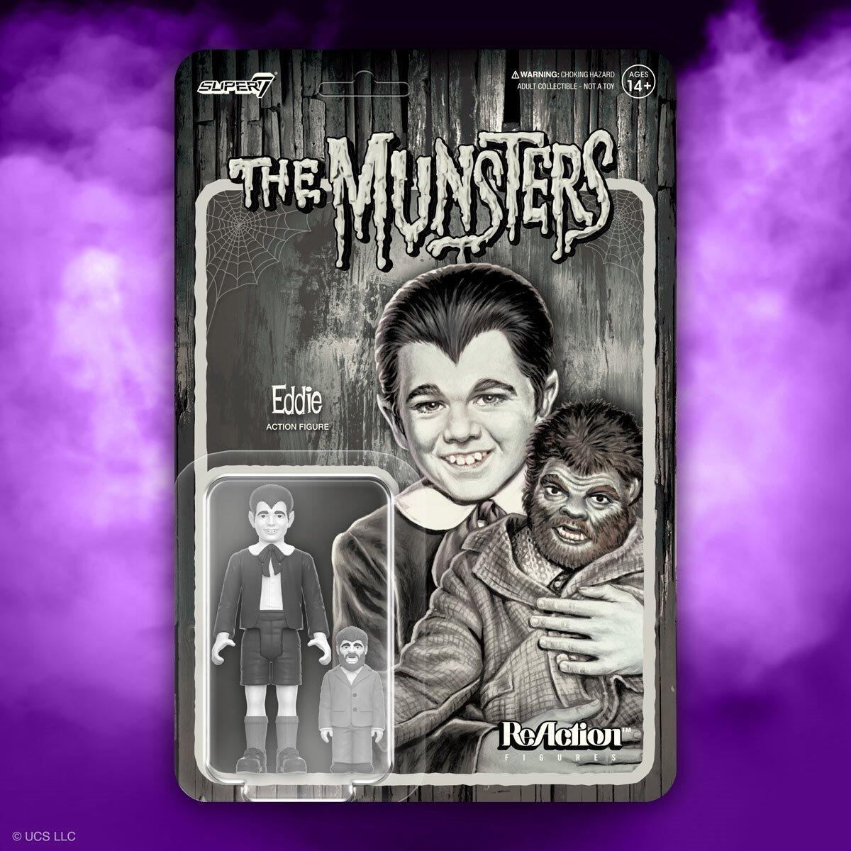 The Munsters Reaction Action Figure - Eddie Greyscale