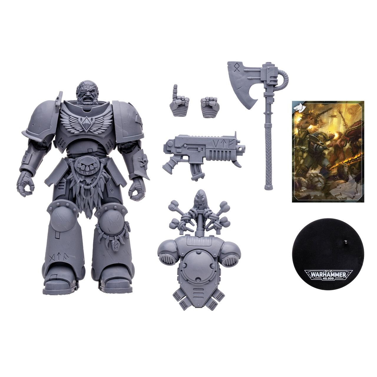 Warhammer 40,000 7 Inch Scale Action Figure - Space Wolves Wolf Guard (Artist Proof)