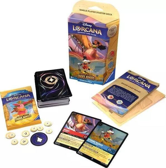 Disney Lorcana Into The Inklands Trading Card Game - Starter Deck (Moana & Scrooge McDuck)