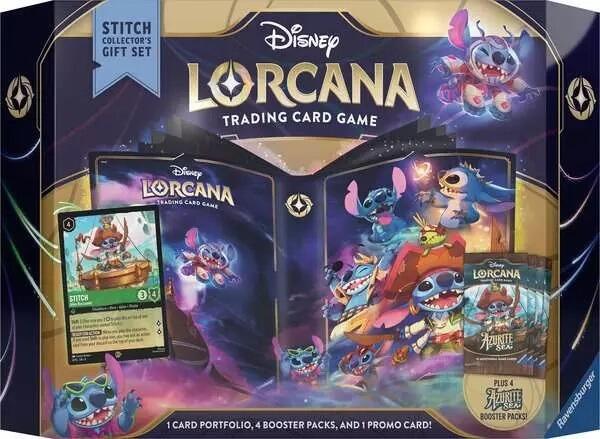Disney Lorcana Azurite Sea Trading Card Game - Stitch Collectors Gift Set