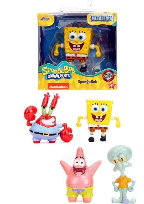 Spongebob 2.5 Inch Metal Figs - Full Set of 4