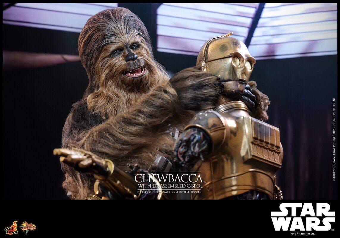 Chewbacca & C-3PO - Star Wars: Empire Strikes Back Hot Toys Collectibles 1/6 Scale Action Figure