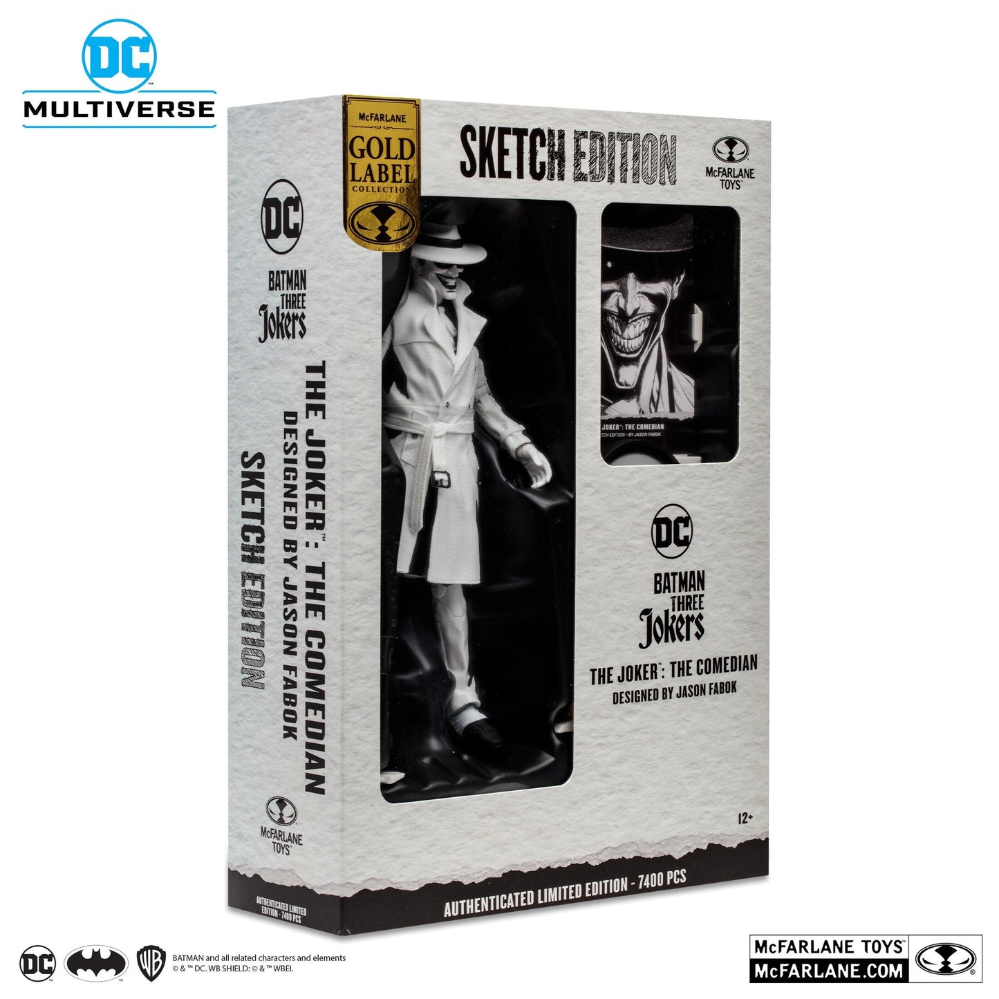 DC Multiverse 7 Inch Action Figure - The Joker: The Comedian (Batman: Three Jokers) (Line Art) (Gold Label)