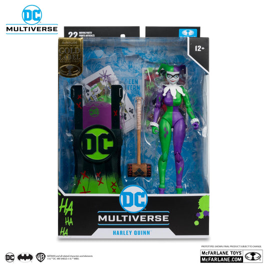 DC Multiverse 7 Inch Action Figure - Harley Quinn (Jokerised) (Gold Label)