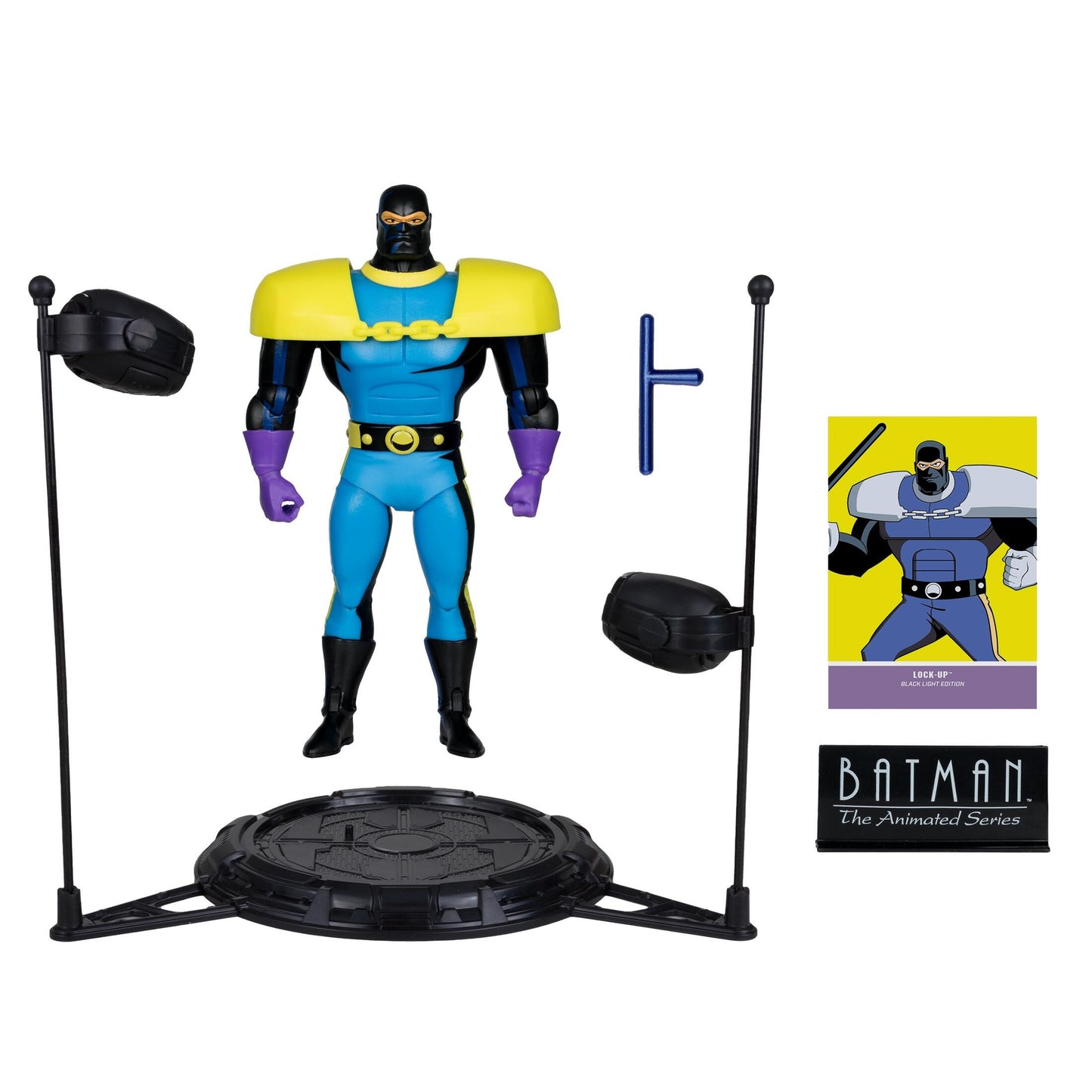 DC Direct: Batman The Animated Series 6 Inch Action Figure - Lock-Up (Blacklight) (Gold Label)