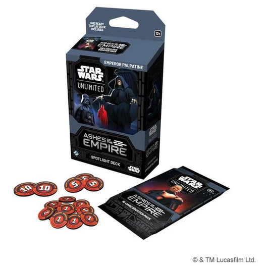 Star Wars: Unlimited Ashes of the Empire Trading Card Game - Spotlight Deck (Emperor Palpatine)