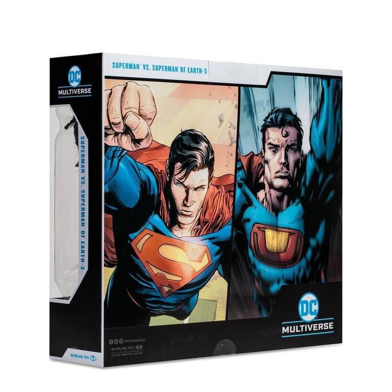 DC Multiverse 7 Inch Action Figure 2-pack - Superman vs Superman of Earth -3 w/ Atomica