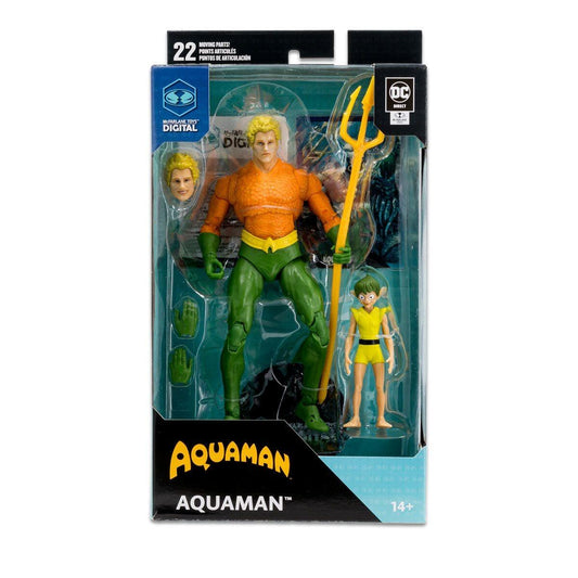 DC Direct Rebirth 7 Inch Digital Collectible Action Figure Wave 1 - Classic Aquaman