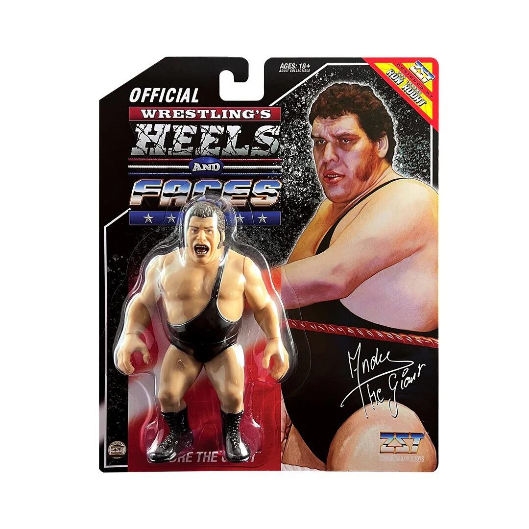 Wrestling's Heels and Faces 4.5 Inch Scale Action Figure - Andre The Giant (Black Strap)