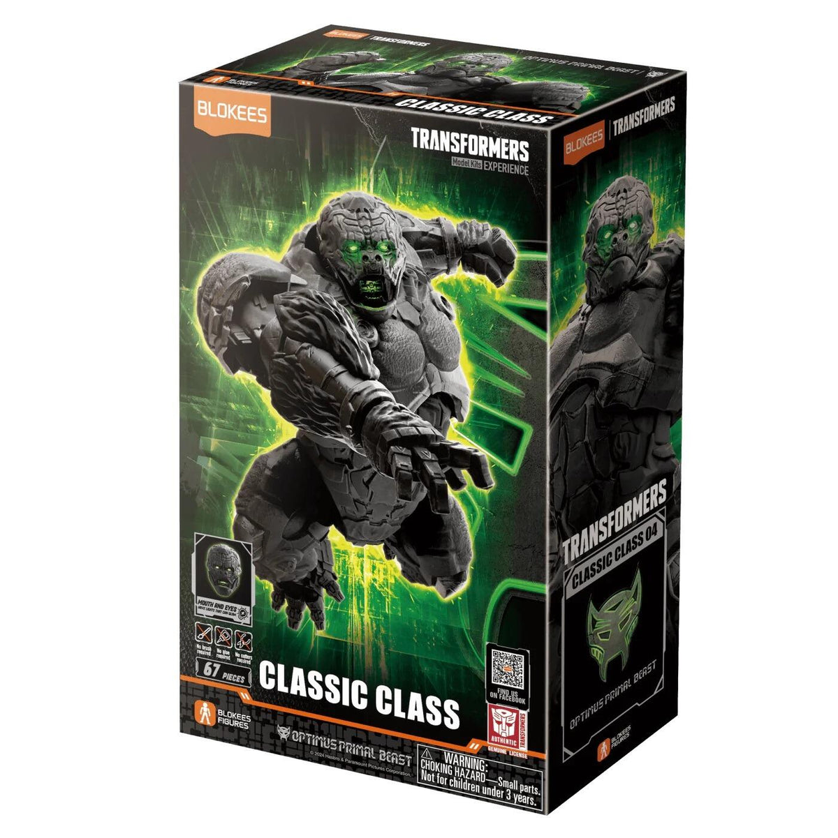 Transformers Classic Blokees 5 Inch Model Kit Class 04 - Optimus Primal Beast