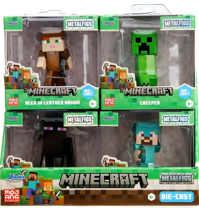 Minecraft 2.5 Inch Metal Figs Wave 3 - Set of 4