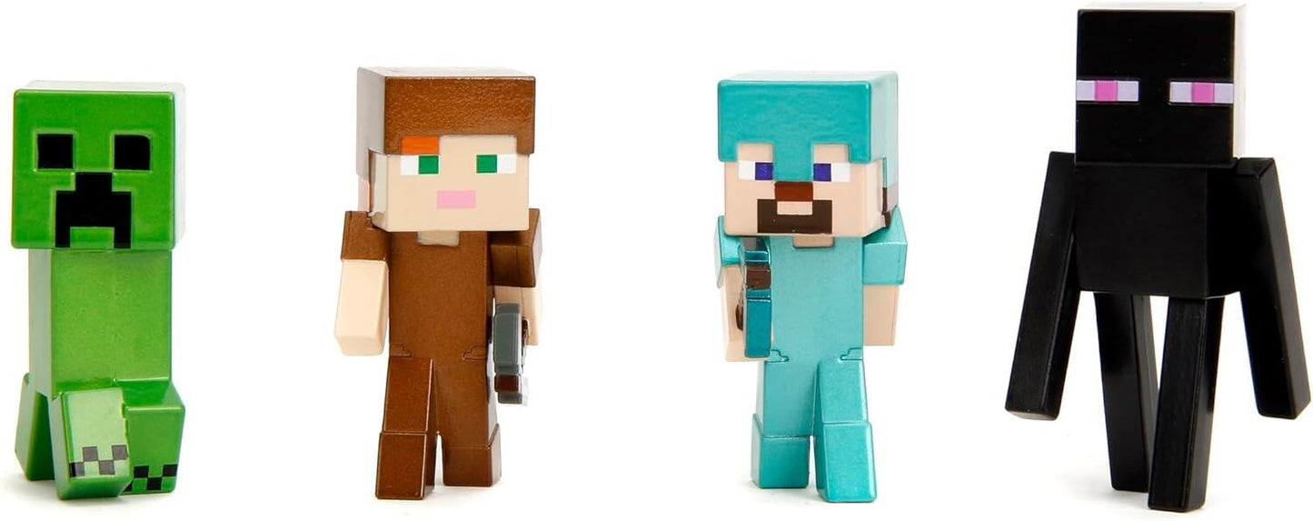 Minecraft 2.5 Inch Metal Figs Wave 3 - 4 Pack