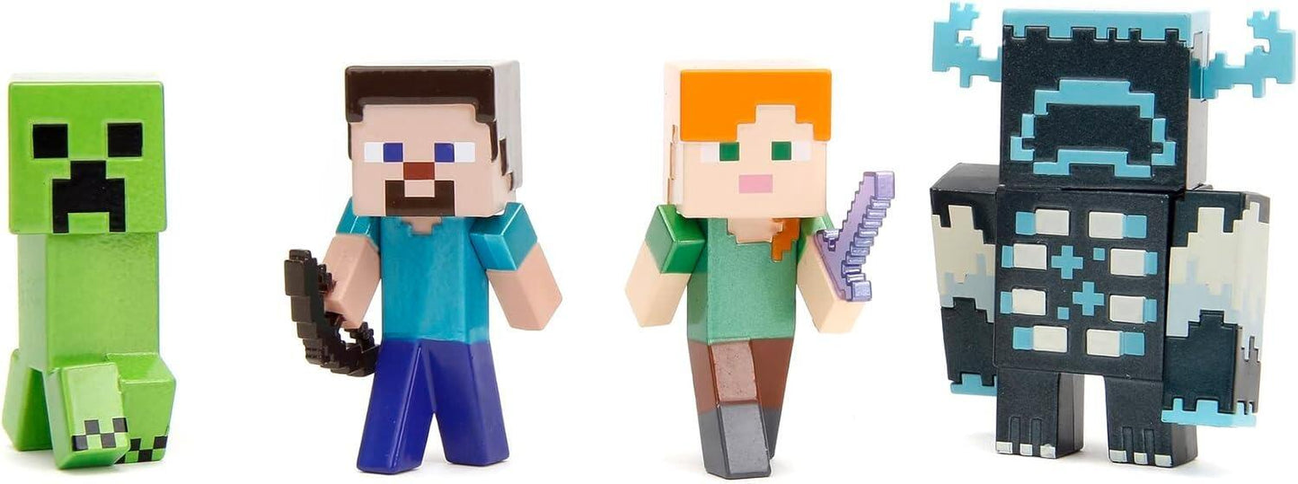 Minecraft 2.5 Inch Metal Figs Wave 1 - 4 Pack