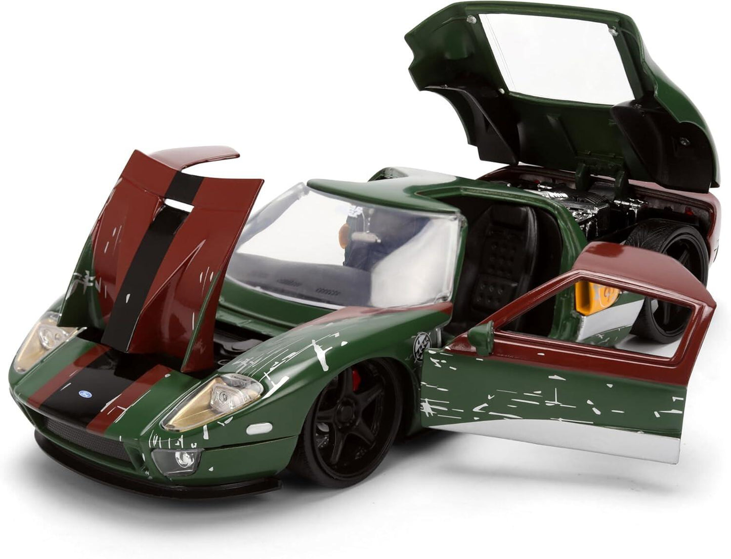 Star Wars 1:24 Scale Jada Hollywood Rides Die Cast Vehicle - Boba Fett & 2005 Ford GT