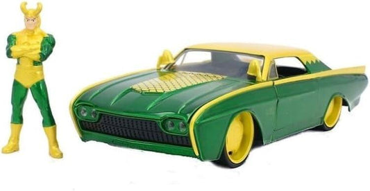 Loki: 1963 Ford Thunderbird w/ Loki Hollywood Rides 1:24 Scale Die Cast Vehicle