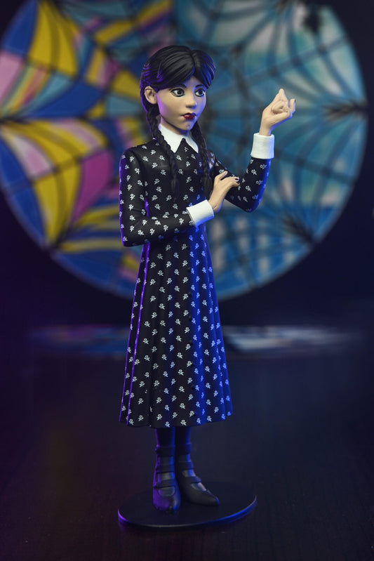 Wednesday Toony Terrors 6 Inch Scale Action Figure Series 1 - Wednesday (Classic Dress)