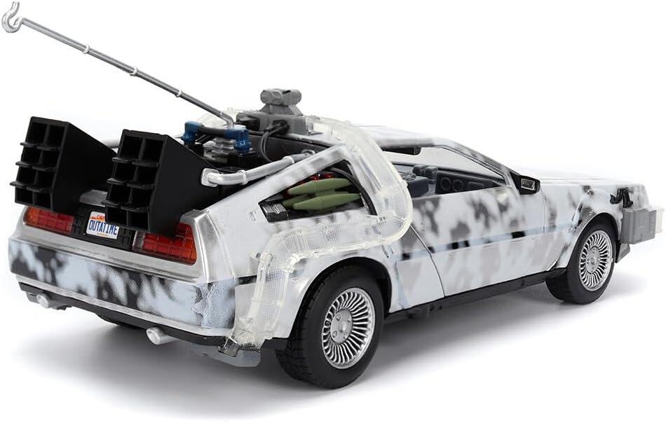 Back To The Future - DeLorean Time Machine (Frosted) 1:24 Scale Jada Hollywood Rides Die Cast Vehicle