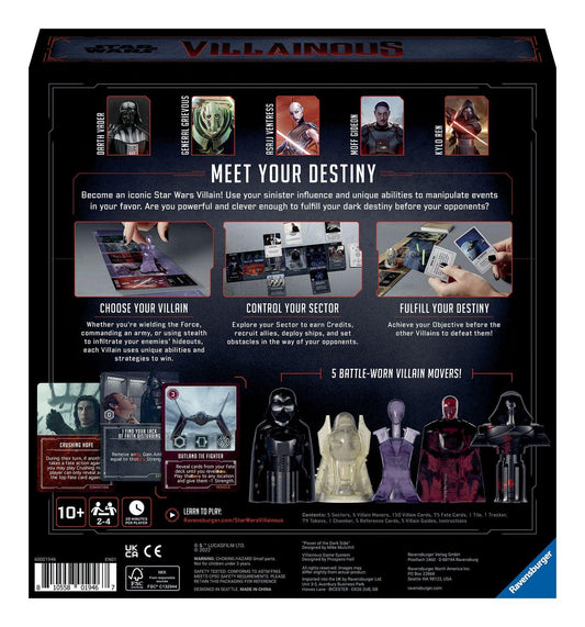Star Wars Villainous Power Of The Dark Side Board Game