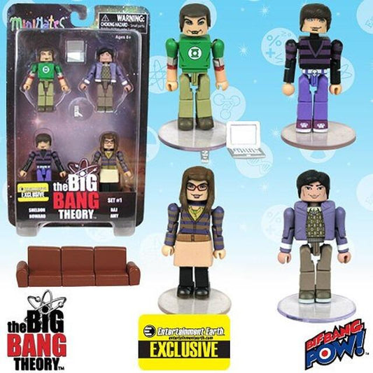 The Big Bang Theory Minimates Set 1 - Set of 4