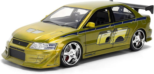 Fast & Furious 25th Anniversary 1:24 Scale Jada Hollywood Rides Die Cast Vehicle - Mitsubishi Lancer (Colour Brush)