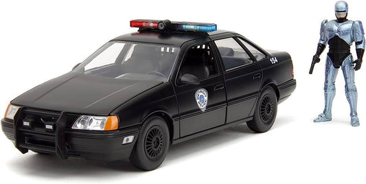 Robocop - OCP Ford Taurus with Robocop Figure Hollywood Rides 1:24 Scale Die Cast Vehicle