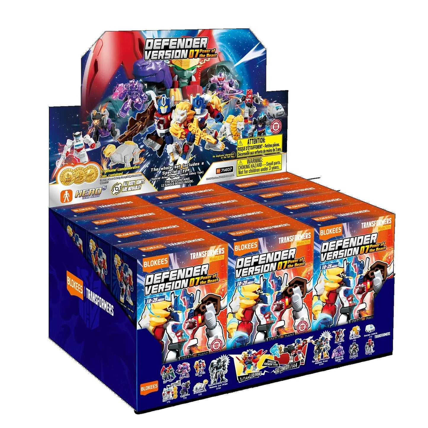 Transformers Defender Version: 07 Power Of The Beast Blokees Model Kit - Blind Box
