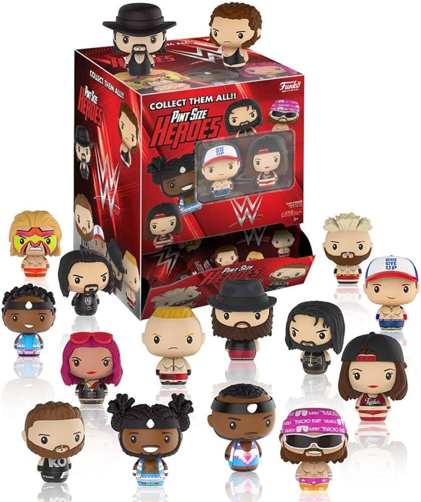 Funko WWE Superstars Pint Sized Heroes Action Figure Box of 24