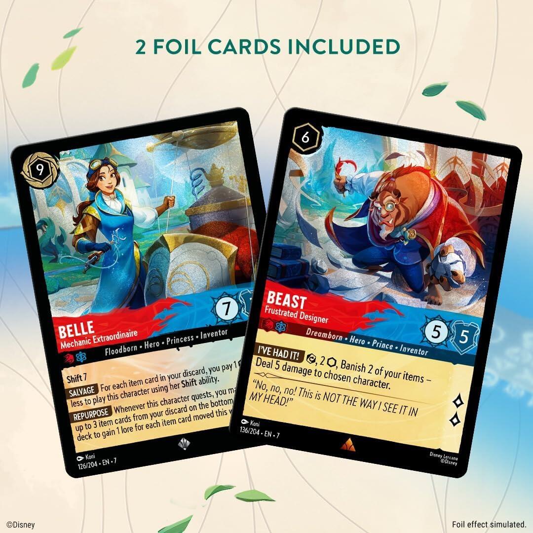 Disney Lorcana Archazia's Island Trading Card Game - Starter Deck (Belle & Beast)