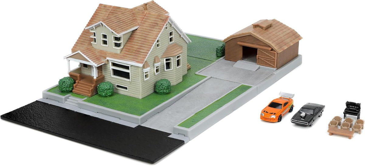 Fast and Furious Jada Hollywood Rides Die Cast Nano Scene - Dom's House