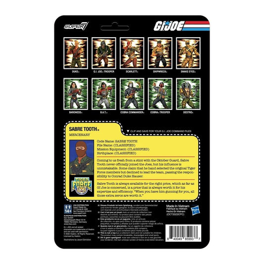 G.I. Joe ReAction Action Figure Wave 8 - Sabre Tooth