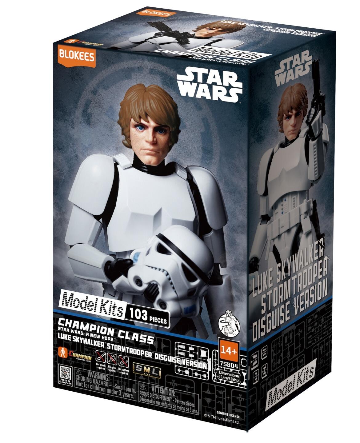 NON MINT - Star Wars Champion Class CC04 Blokees Model Kit - Luke Skywalker (Stormtrooper)
