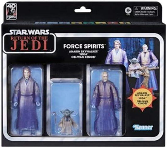 Star Wars The Black Series Exclusive 40th Anniversary Action Figure Set - Force Ghosts 3-Pack