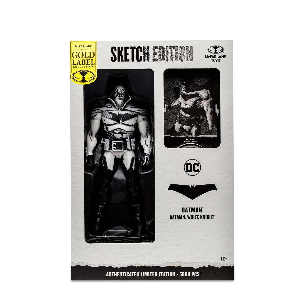 DC Multiverse 7 Inch Action Figure - Batman (Batman: White Knight) (Line Art) (Gold Label)