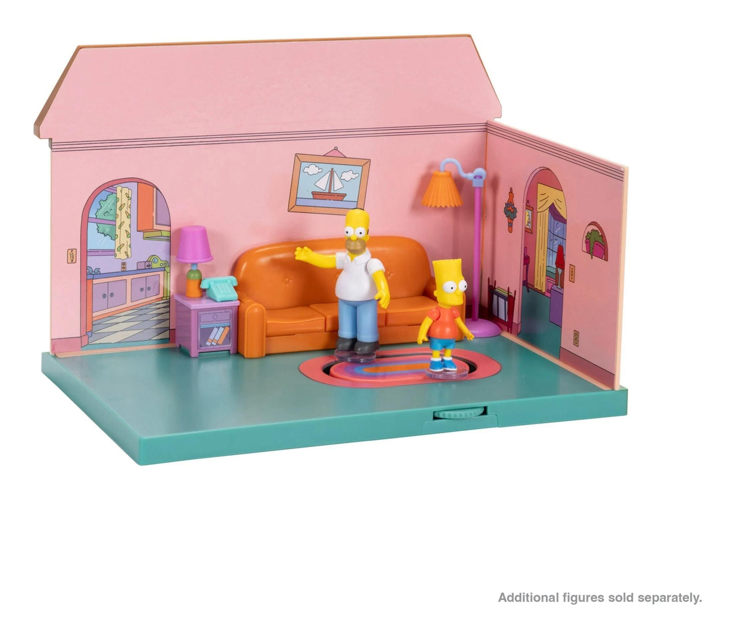 The Simpsons 2.5 Inch Scale Action Figure Playset - Simpsons House Living Room