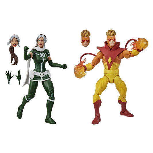 Marvel Legends X-Men 6 Inch Action Figure 2 Pack - Pyro & Rogue