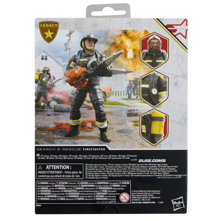 GI Joe Classified Series 6 Inch Action Figure - Search and Rescue Firefighter
