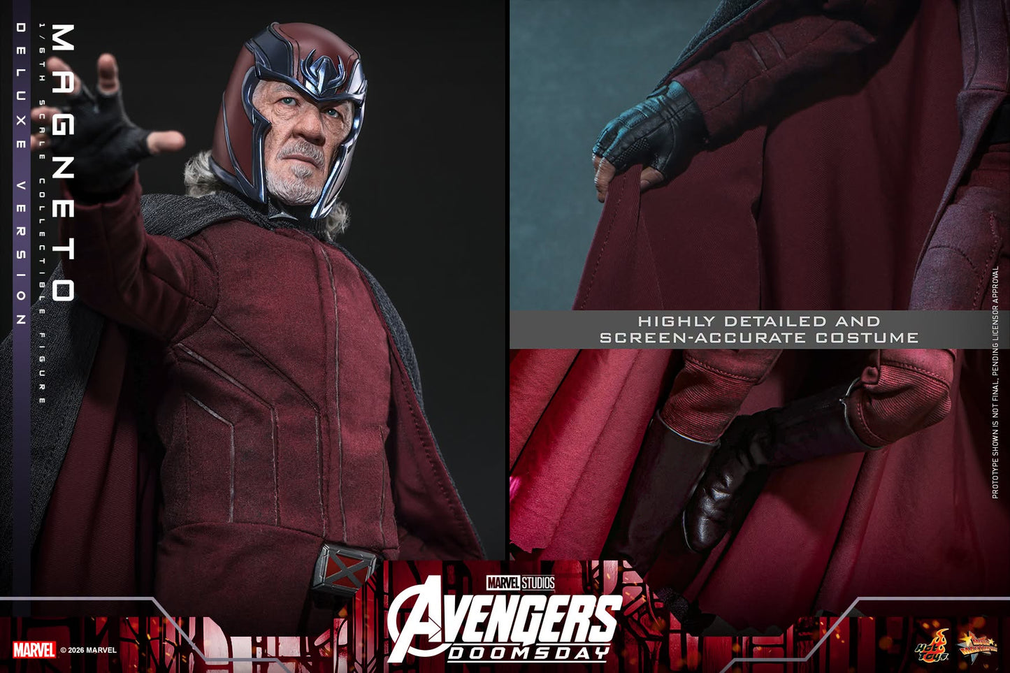 *PRE-ORDER Magneto (Deluxe) - Marvel Avengers Doomsday Hot Toys Collectibles 1/6th Scale Action Figure