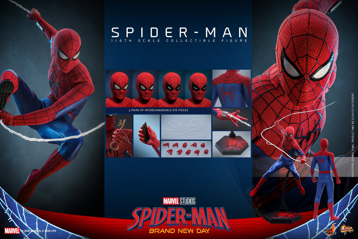 *PRE-ORDER Spider-Man - Marvel Spider-Man: Brand New Day Hot Toys Collectibles 1/6th Scale Action Figure