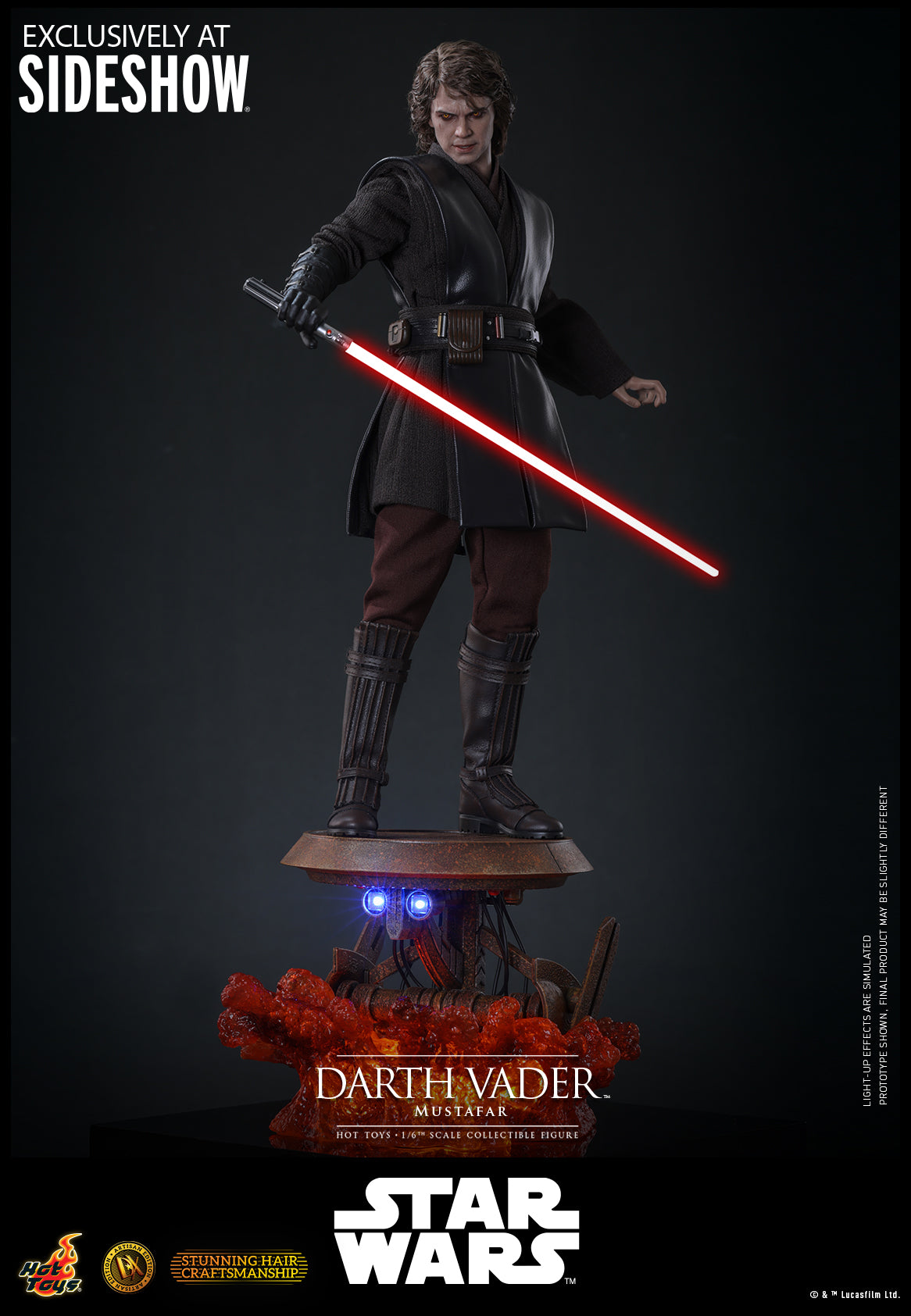 Darth Vader (Artisan Edition) - Star Wars III: Revenge Of The Sith Hot Toys Collectibles 1/6 Scale Action Figure