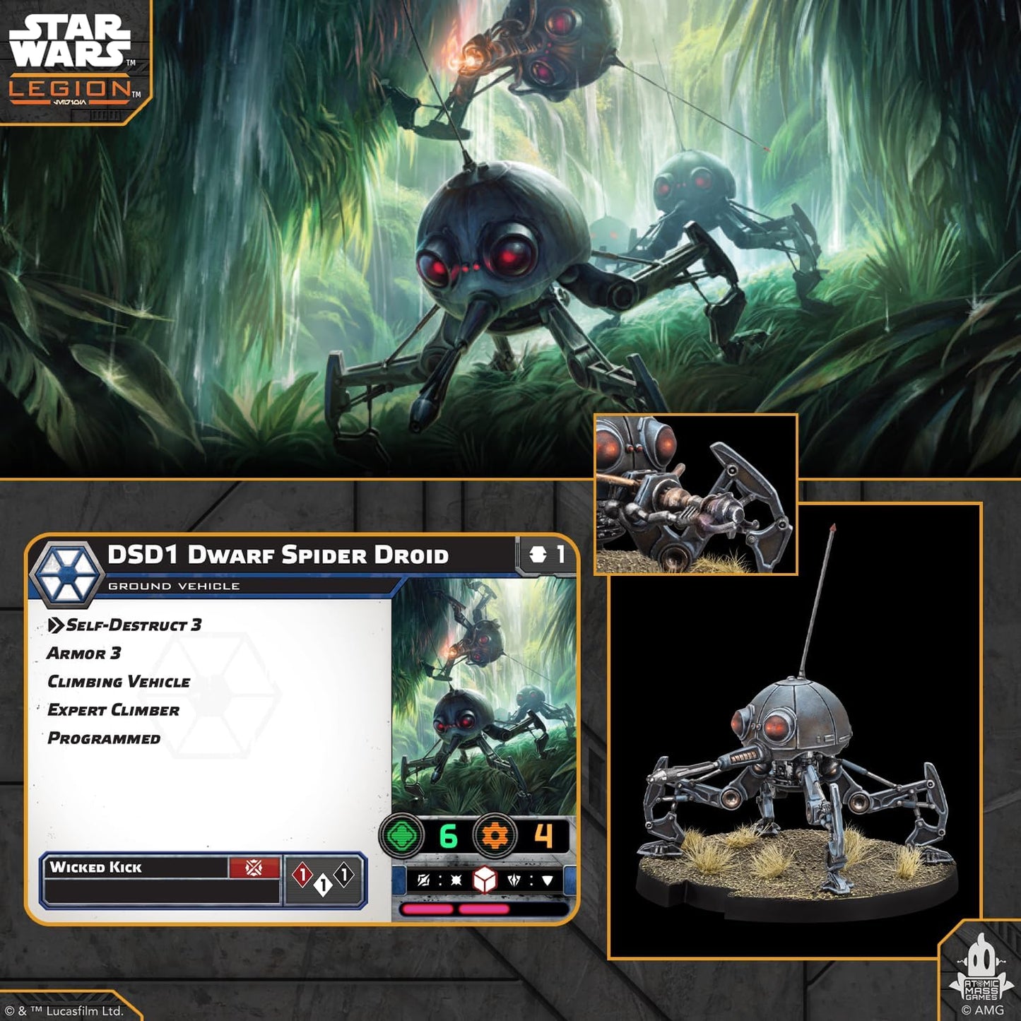 Star Wars Legion - DSD1 Dwarf Spider Droid