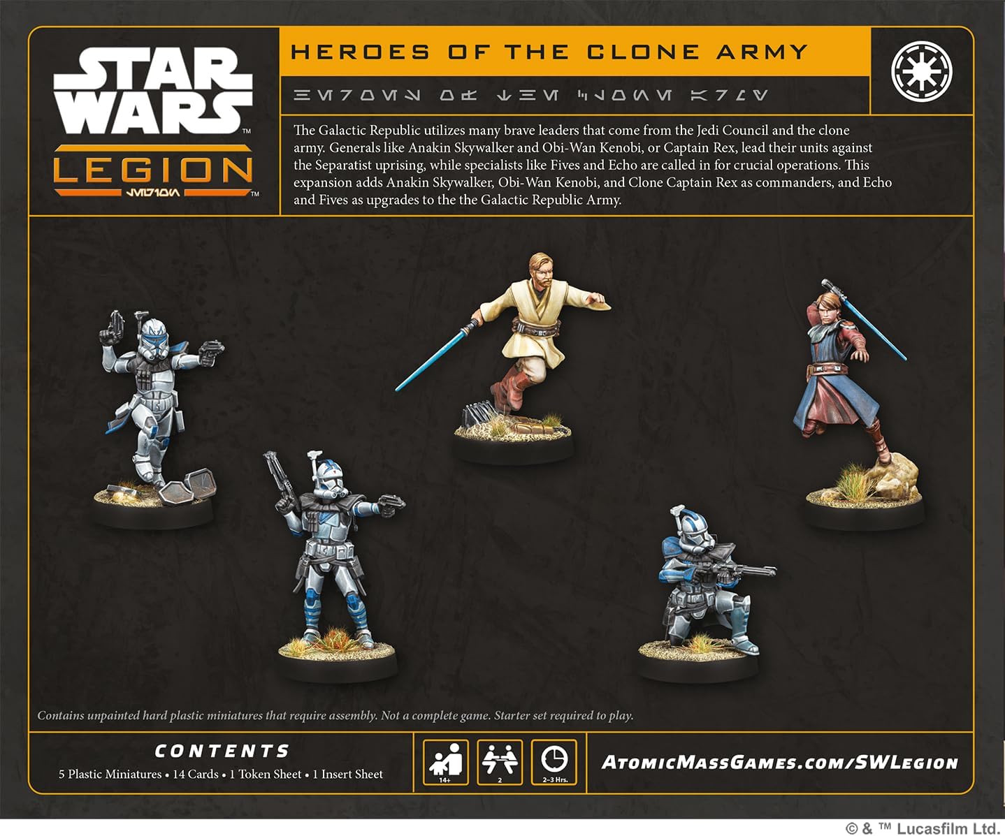 Star Wars Legion - Heroes of the 501st Character Pack