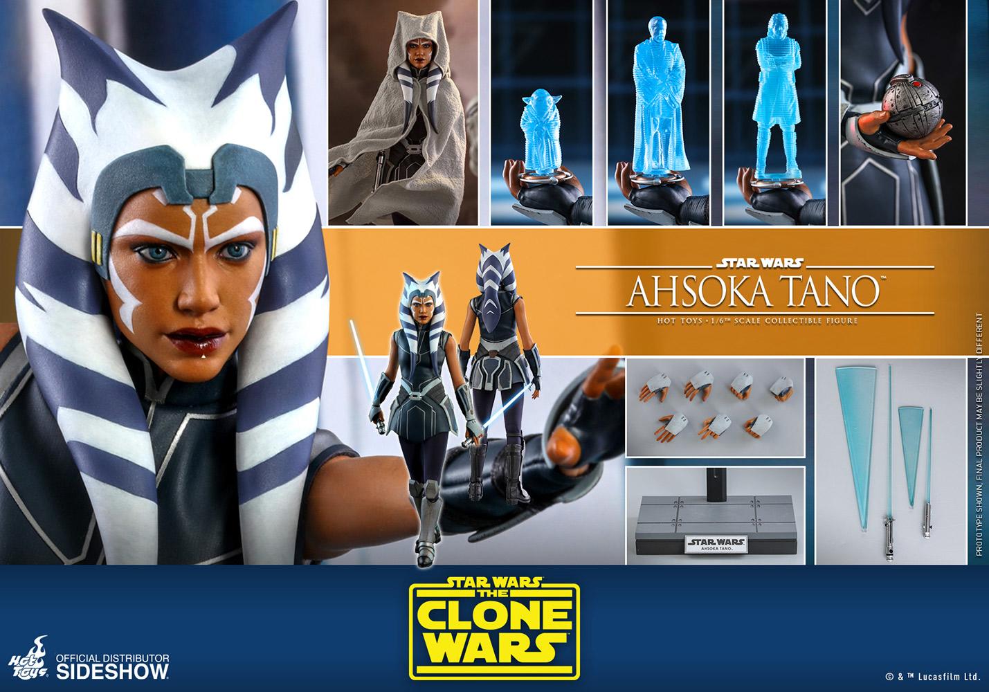 Ahsoka Tano - Star Wars The Clone Wars Hot Toys Collectibles 1/6 Scale Action Figure