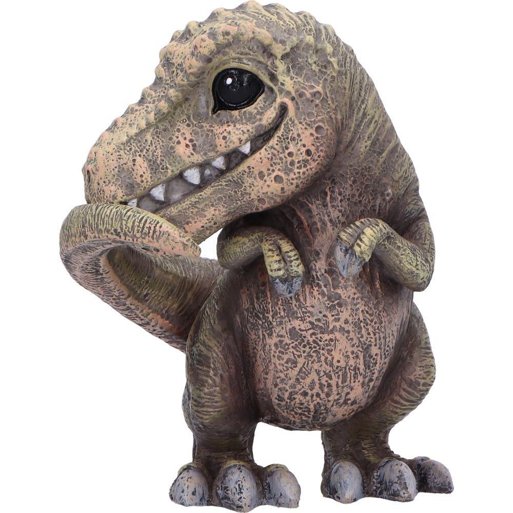 Nemesis Now 4 Inch Resin Collectible Figurine Set - Three Wise Tyrannosaurus Rex (See No, Hear No, Speak No)