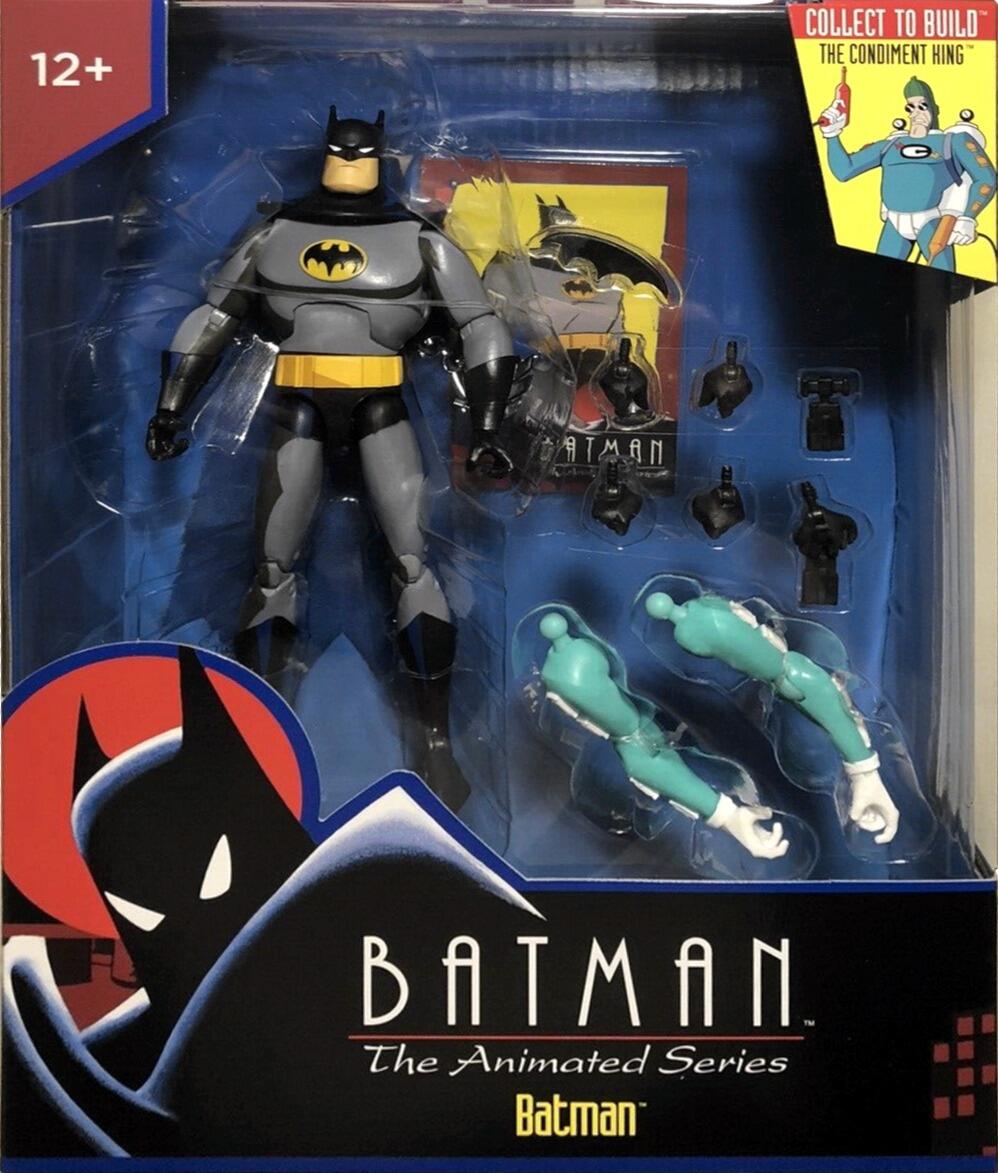 DC Direct: Batman The Animated Series 6 Inch Action Figure Build-a-Wave 1 - Batman (Non Mint Box)