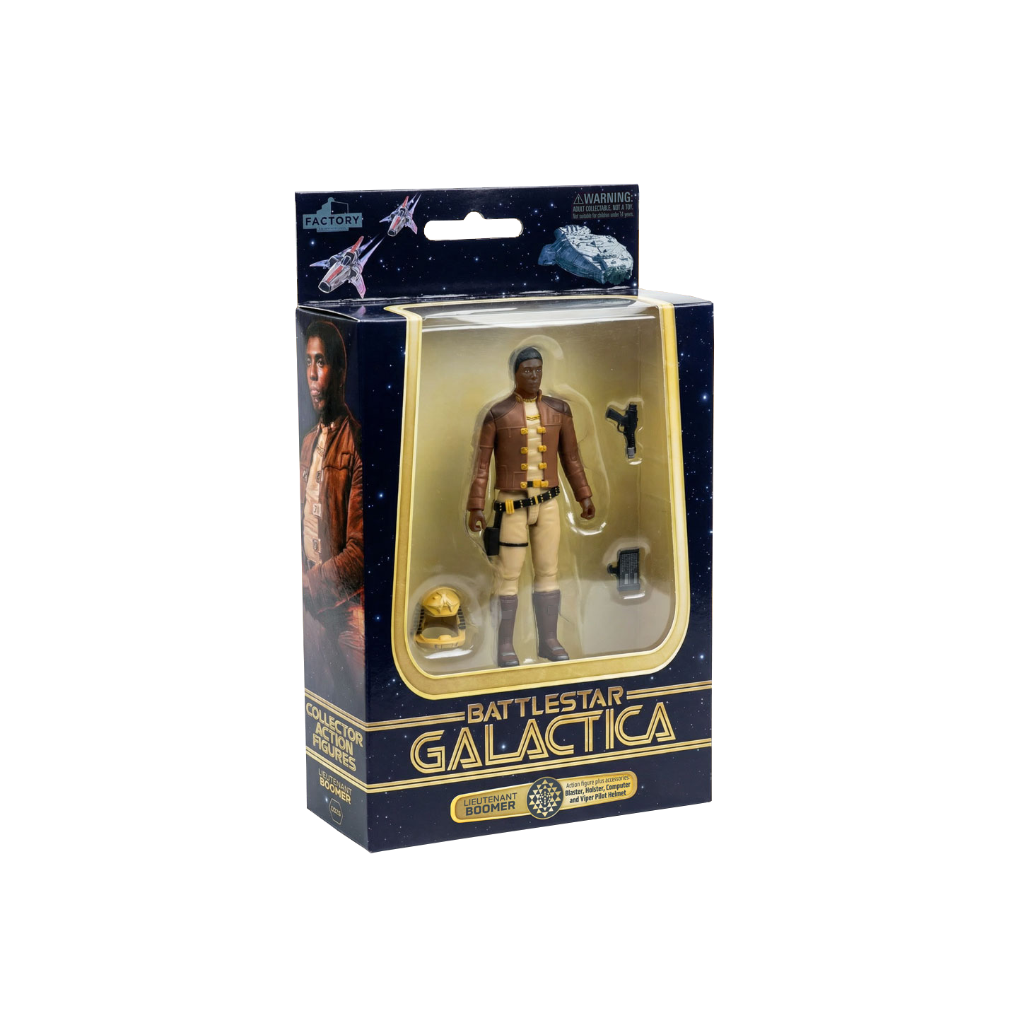 *PRE-ORDER Battlestar Galactica 3.75 Inch Scale Action Figure Vehicle - Colonial Viper With Lieutenant Boomer