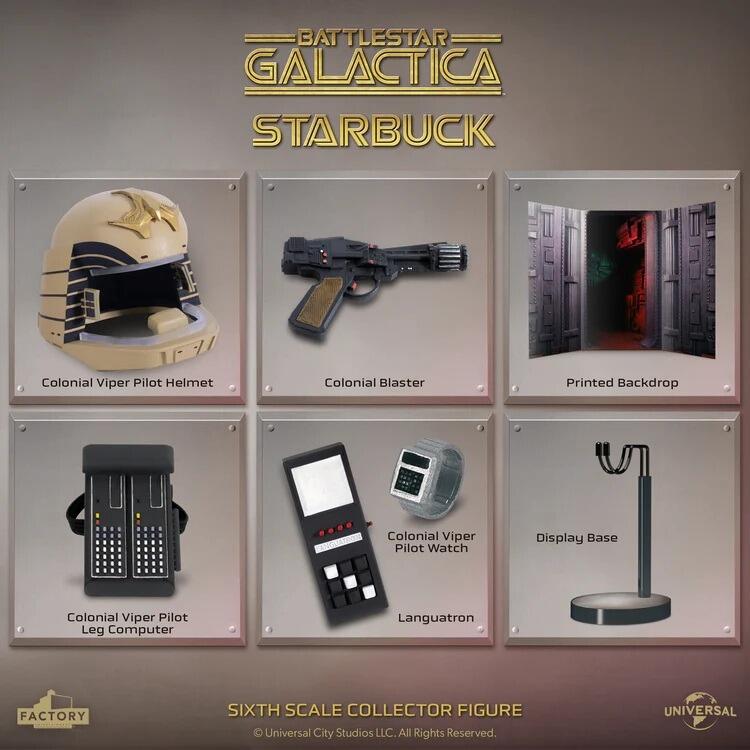*PRE-ORDER Lieutenant Starbuck - Battlestar Galactica Factory Entertainment 1/6 Scale Collectible Action Figure