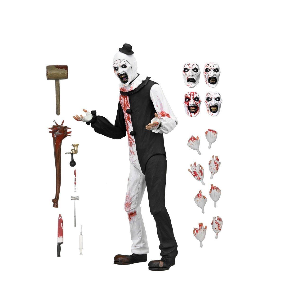 *PRE-ORDER Terrifier 2 Ultimate 7 Inch Scale Action Figure - Art The Clown (Blood Splatter)