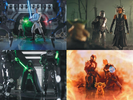 Star Wars Black Series 6 Inch Action Figure Archive Collection Wave 9 - Set of 4 With Collector Photo Card Set