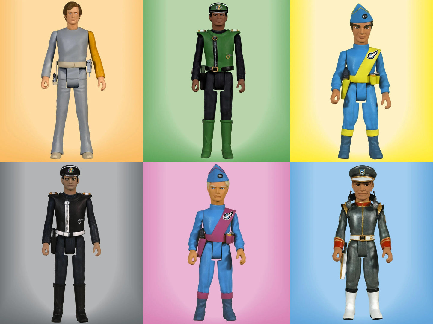 The Anderson Collection 3.75 Scale Action Figure Wave 2 - Set of 6